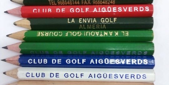 Lápices golf colección Fundación XAM