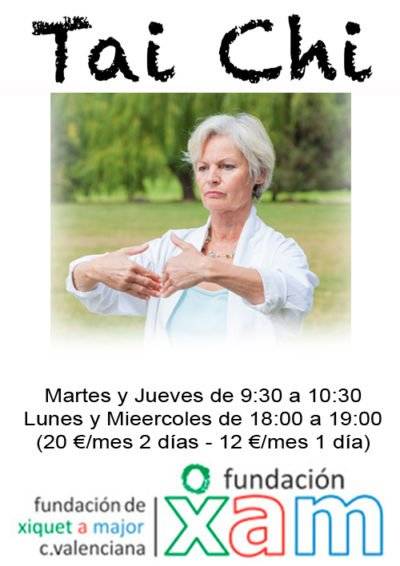 Cartel clases de Tai Chi