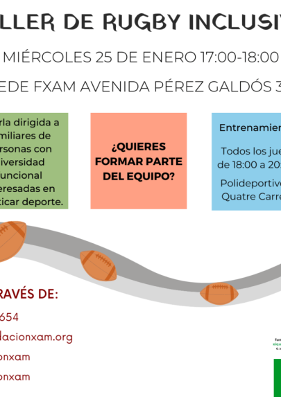 Información taller de rugby inclusivo